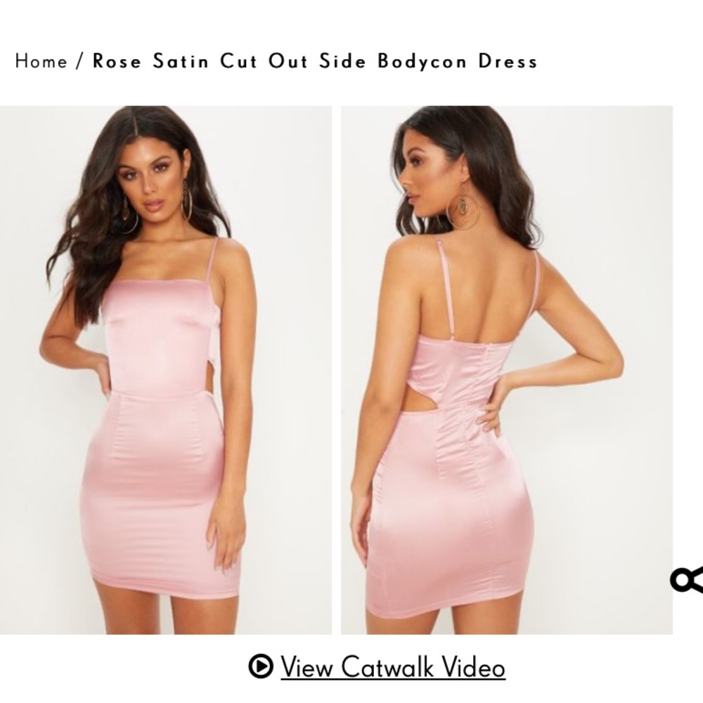 Pink bodycon dress